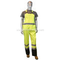 Backband reflective safety rain pants